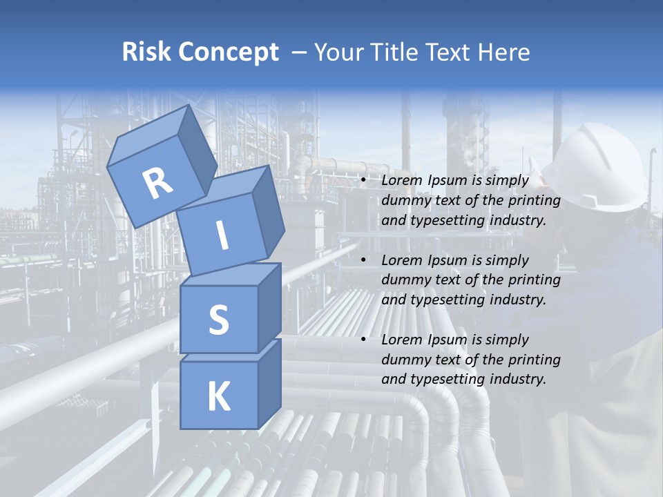 Steel Fuelstorage Petrochemical PowerPoint Template