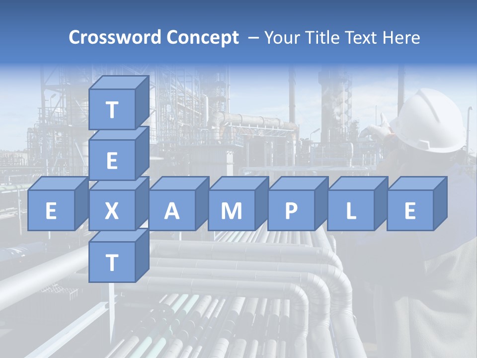 Steel Fuelstorage Petrochemical PowerPoint Template