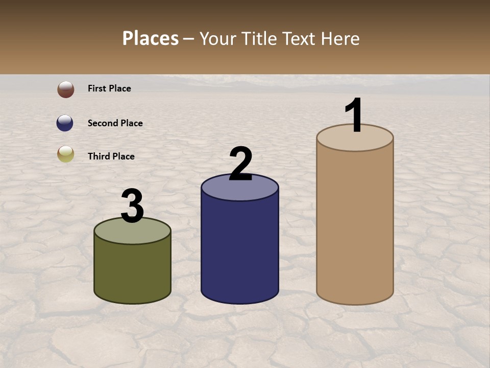 Land Outdoors Waterless PowerPoint Template