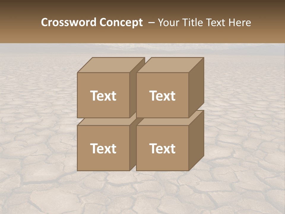 Land Outdoors Waterless PowerPoint Template