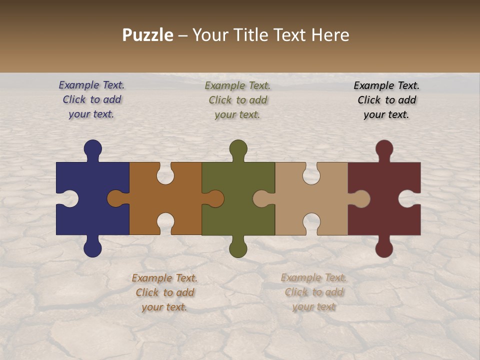 Land Outdoors Waterless PowerPoint Template