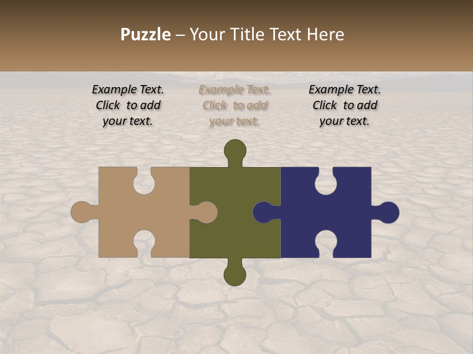 Land Outdoors Waterless PowerPoint Template