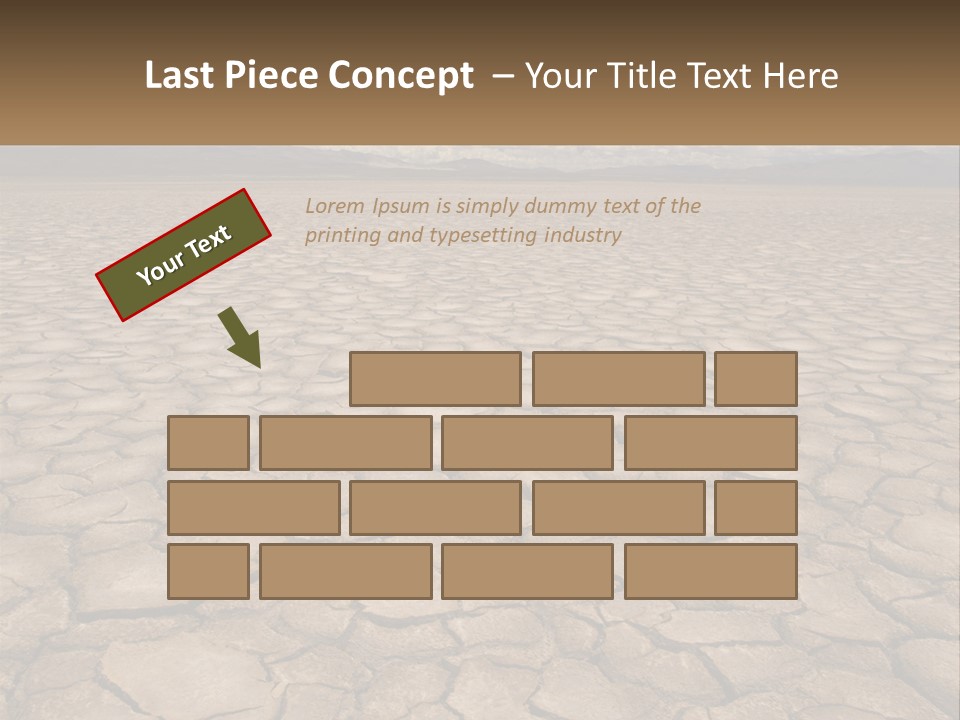Land Outdoors Waterless PowerPoint Template