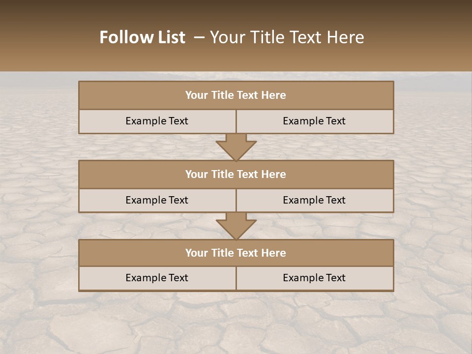 Land Outdoors Waterless PowerPoint Template