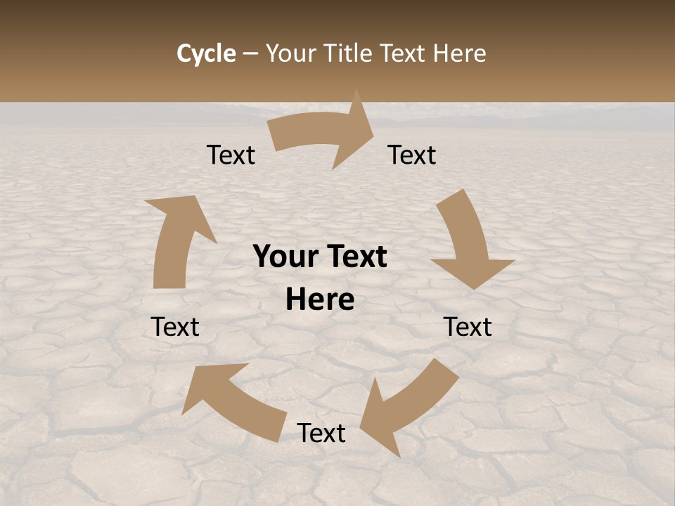 Land Outdoors Waterless PowerPoint Template