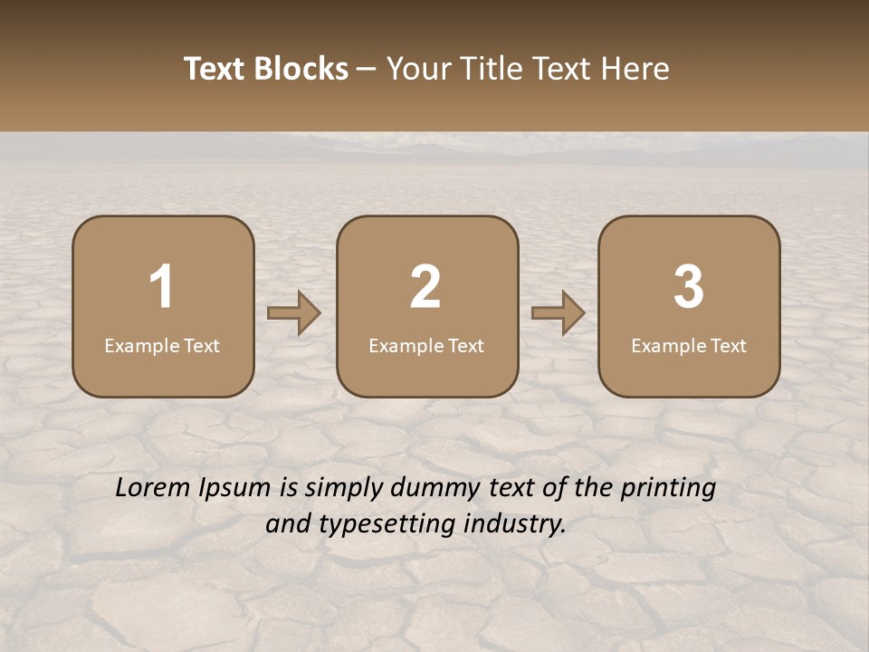 Land Outdoors Waterless PowerPoint Template