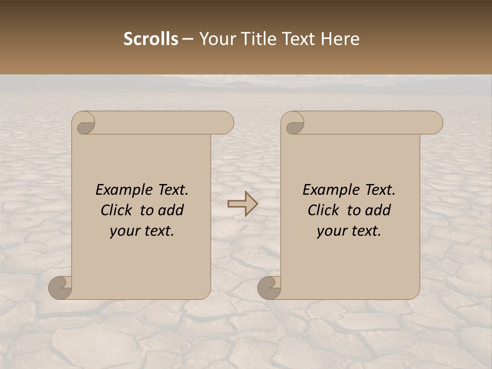 Land Outdoors Waterless PowerPoint Template