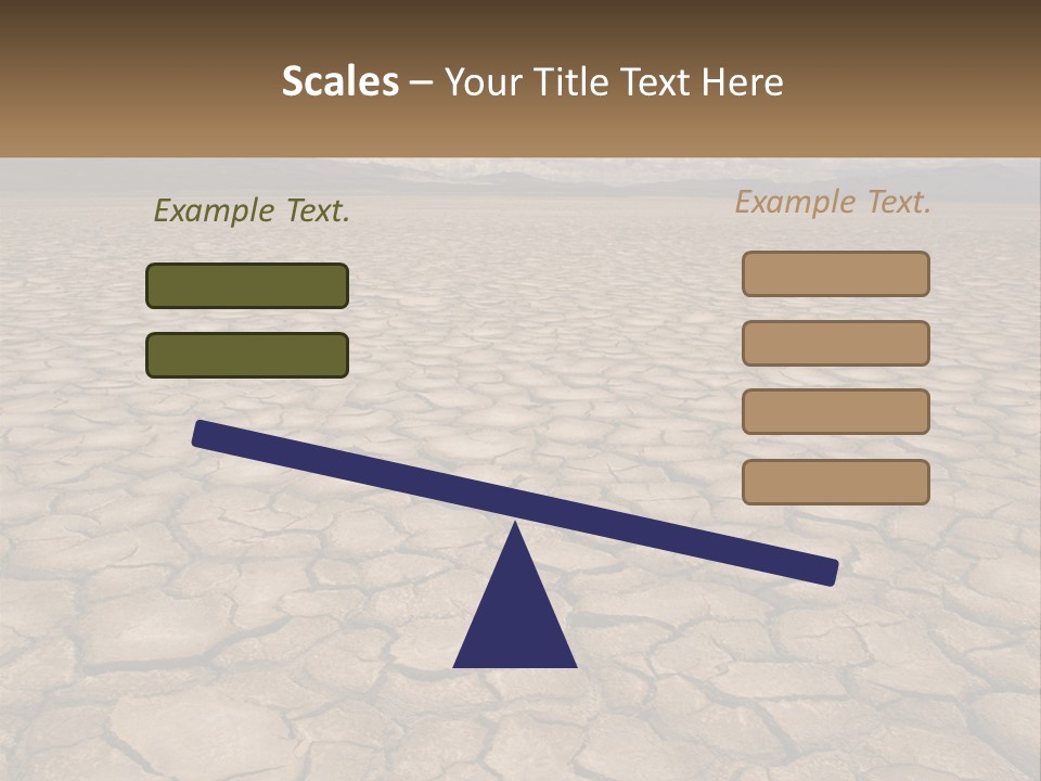 Land Outdoors Waterless PowerPoint Template