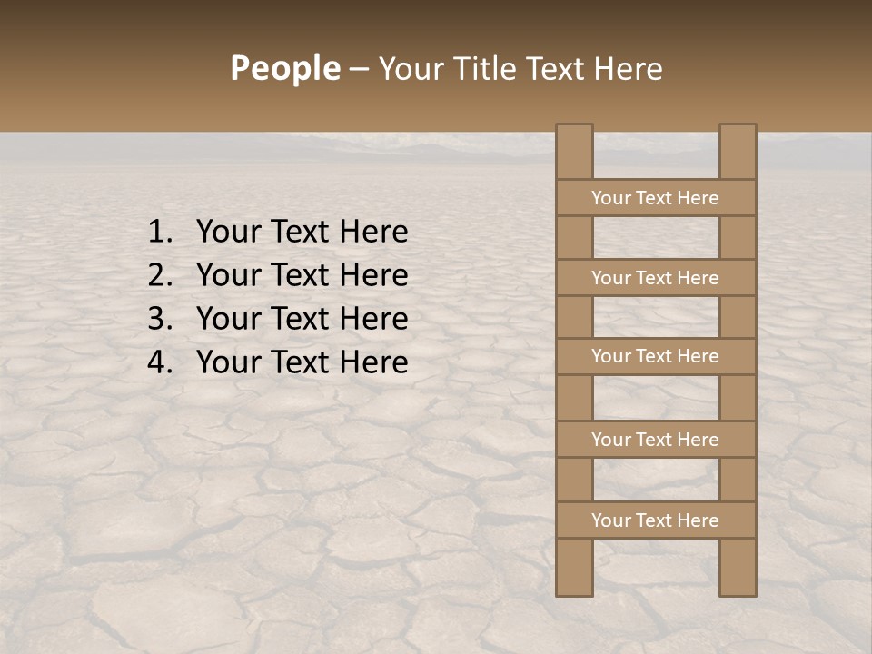 Land Outdoors Waterless PowerPoint Template
