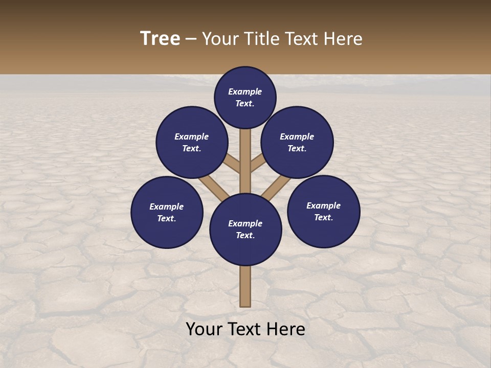 Land Outdoors Waterless PowerPoint Template