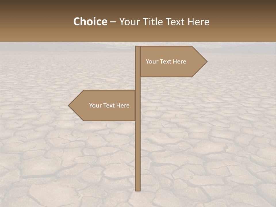 Land Outdoors Waterless PowerPoint Template