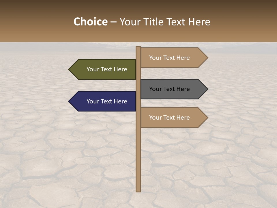 Land Outdoors Waterless PowerPoint Template