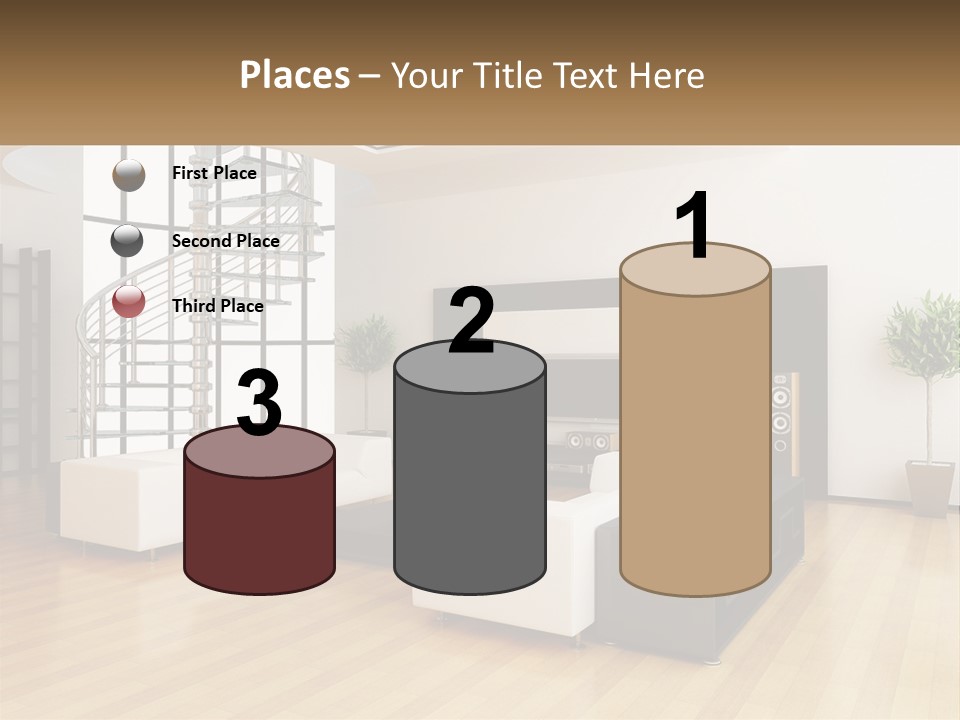 Domestic Parquet Living PowerPoint Template