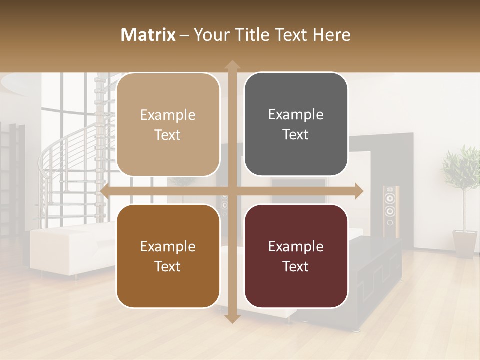 Domestic Parquet Living PowerPoint Template