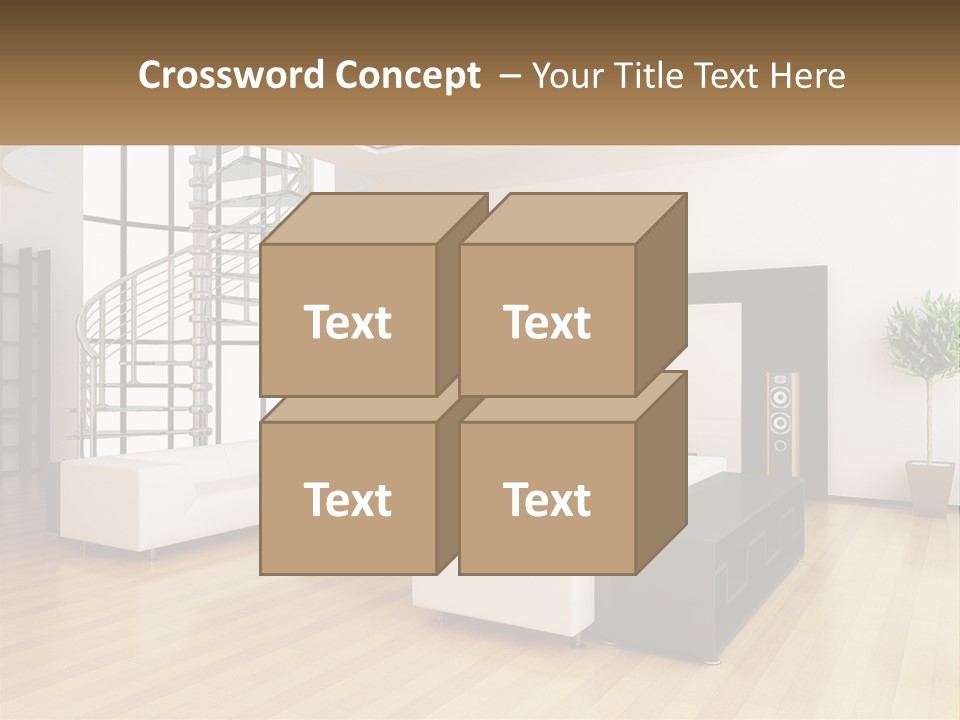 Domestic Parquet Living PowerPoint Template