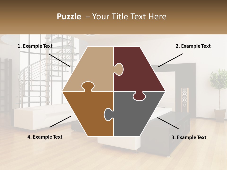 Domestic Parquet Living PowerPoint Template