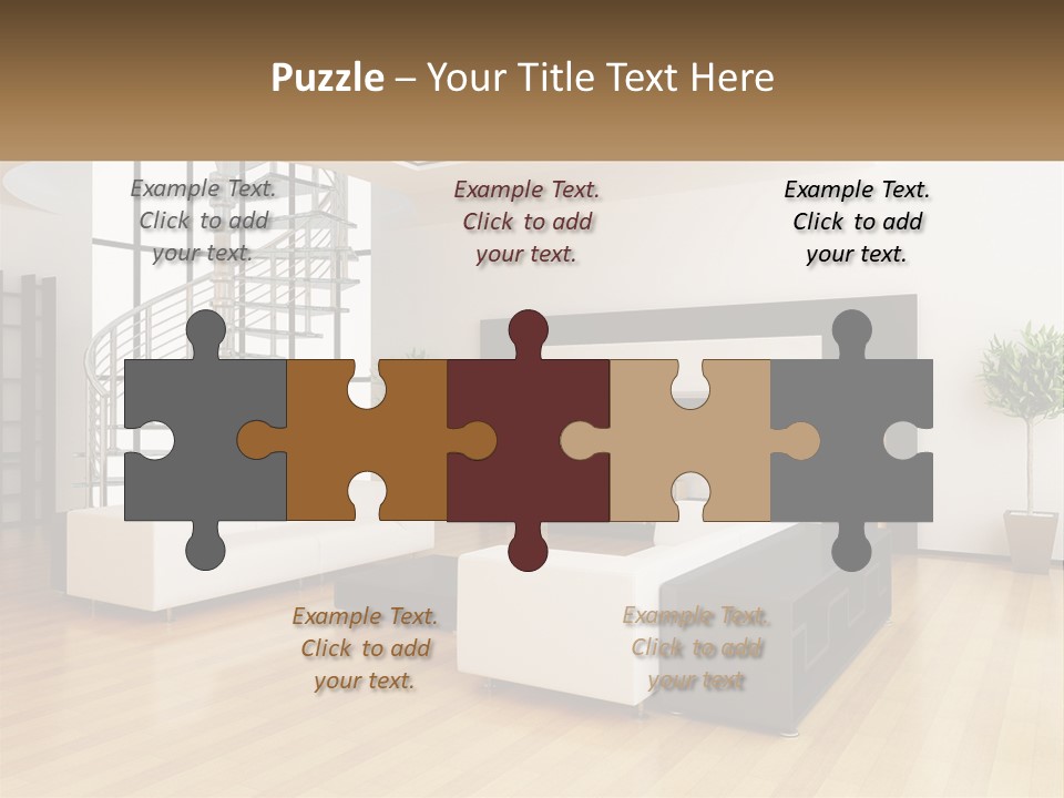 Domestic Parquet Living PowerPoint Template