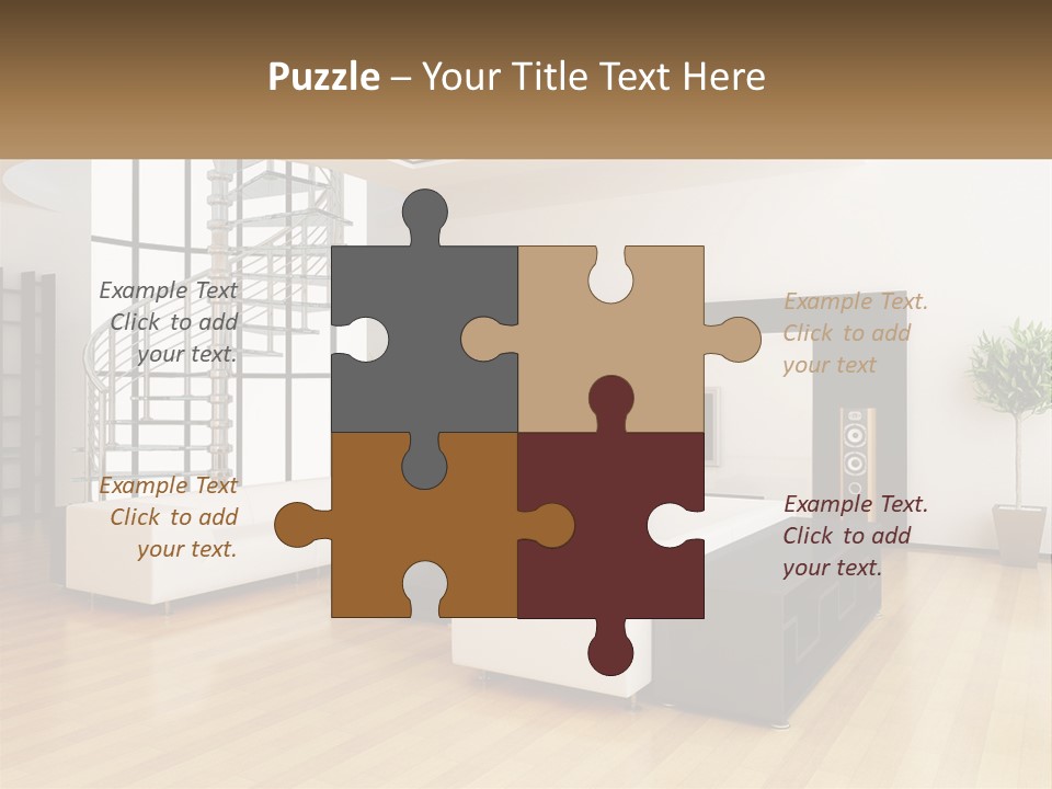 Domestic Parquet Living PowerPoint Template