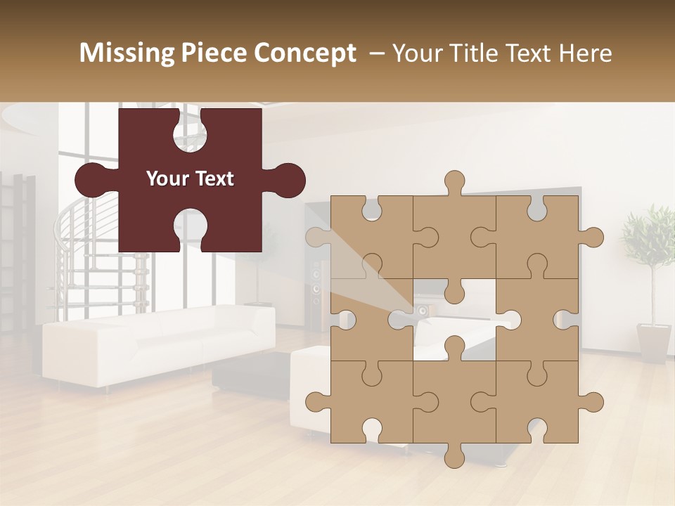 Domestic Parquet Living PowerPoint Template