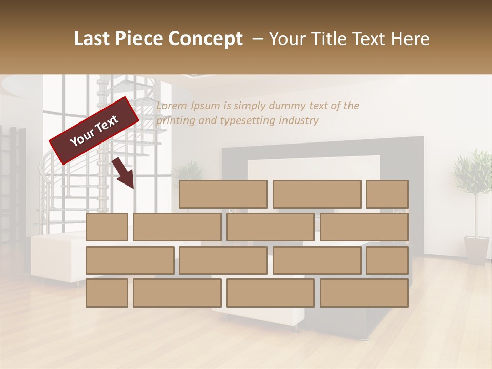 Domestic Parquet Living PowerPoint Template
