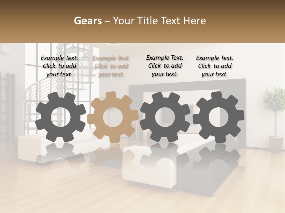 Domestic Parquet Living PowerPoint Template