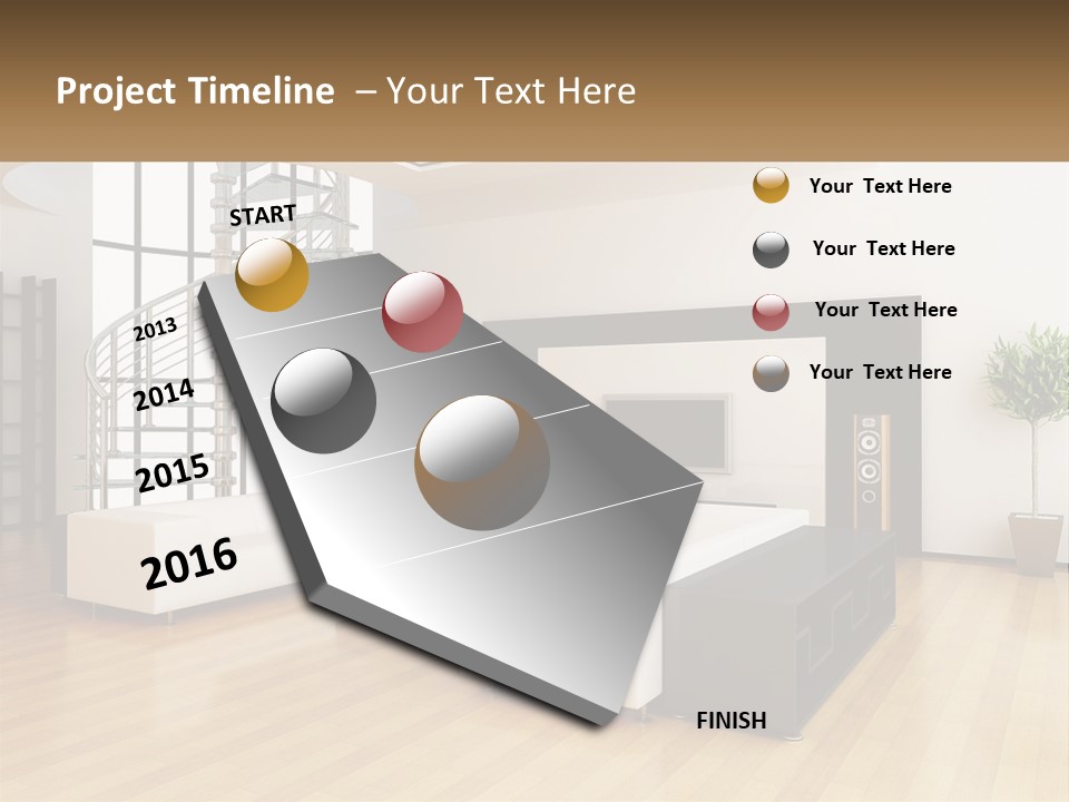 Domestic Parquet Living PowerPoint Template