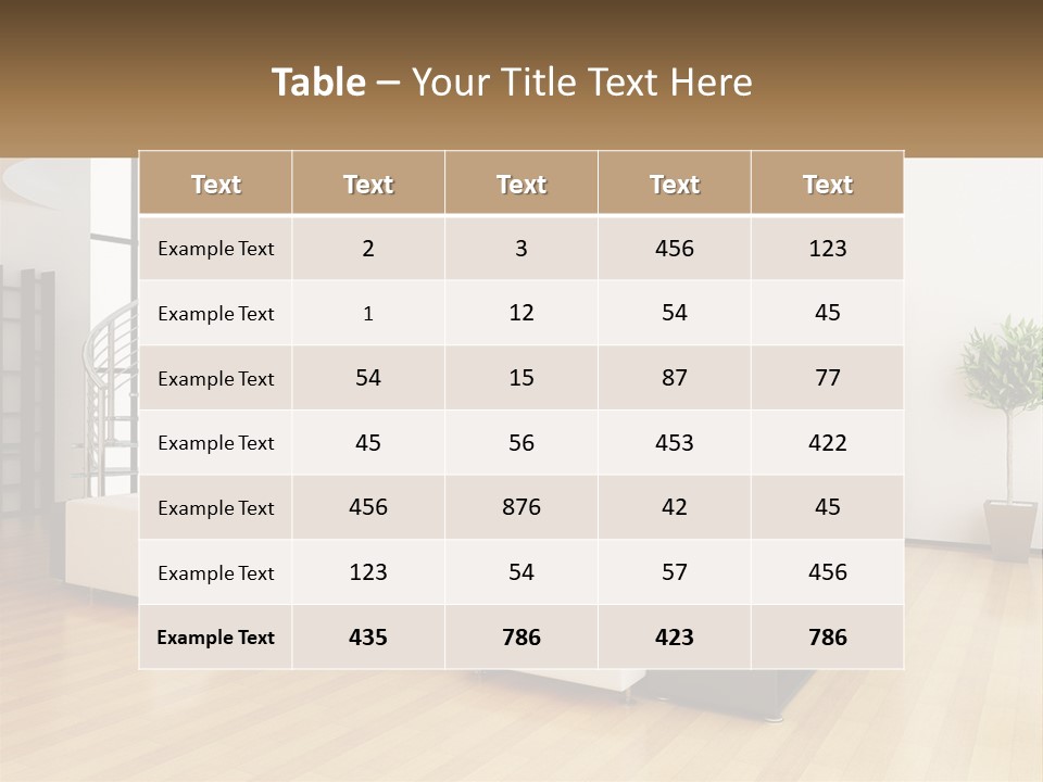 Domestic Parquet Living PowerPoint Template