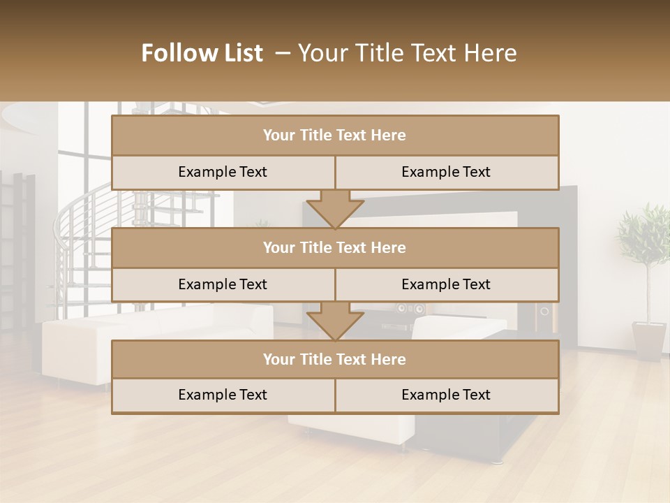 Domestic Parquet Living PowerPoint Template
