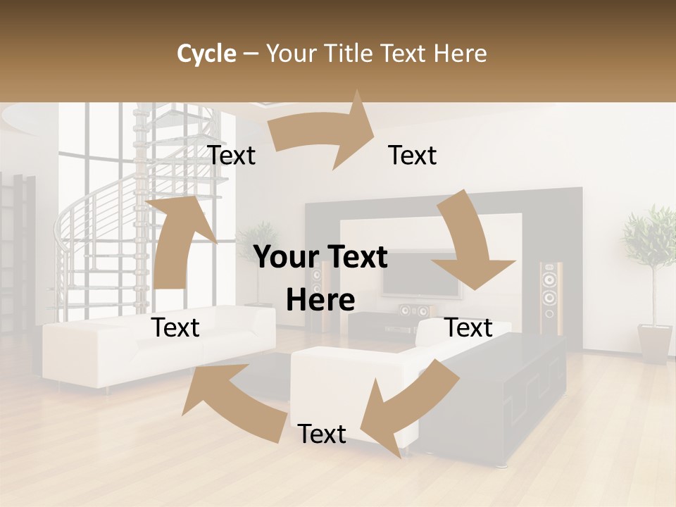 Domestic Parquet Living PowerPoint Template