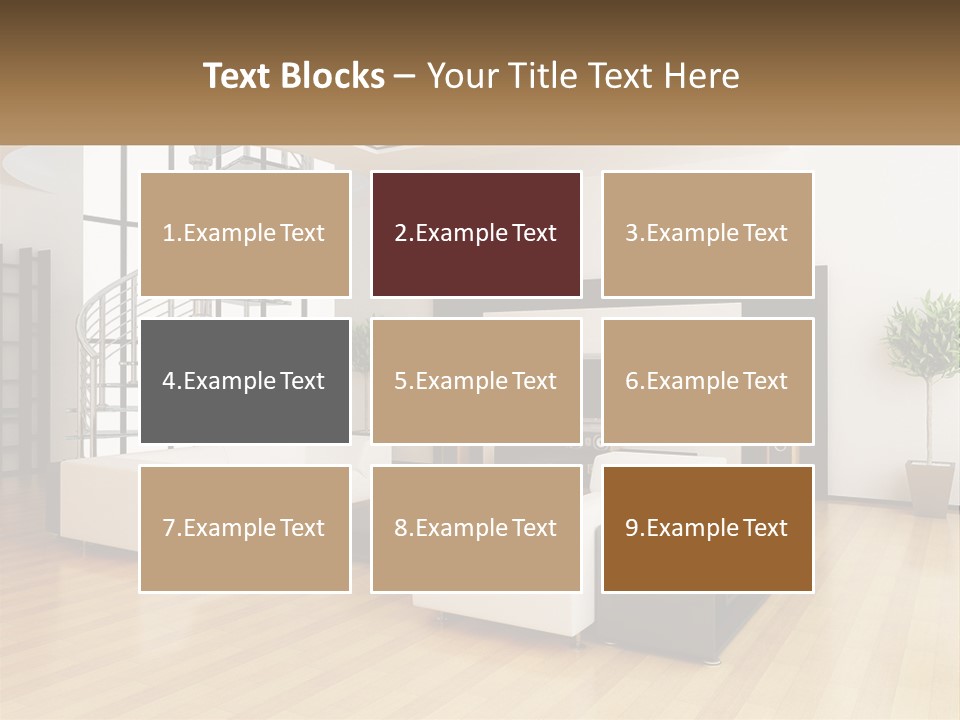 Domestic Parquet Living PowerPoint Template
