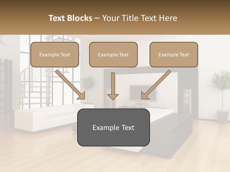 Domestic Parquet Living PowerPoint Template