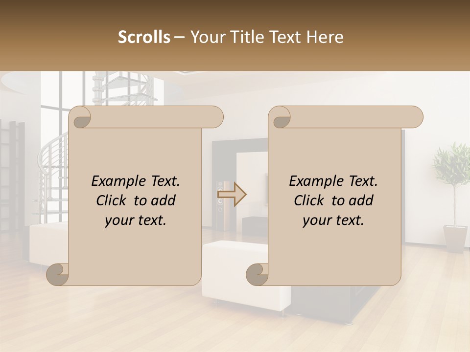 Domestic Parquet Living PowerPoint Template