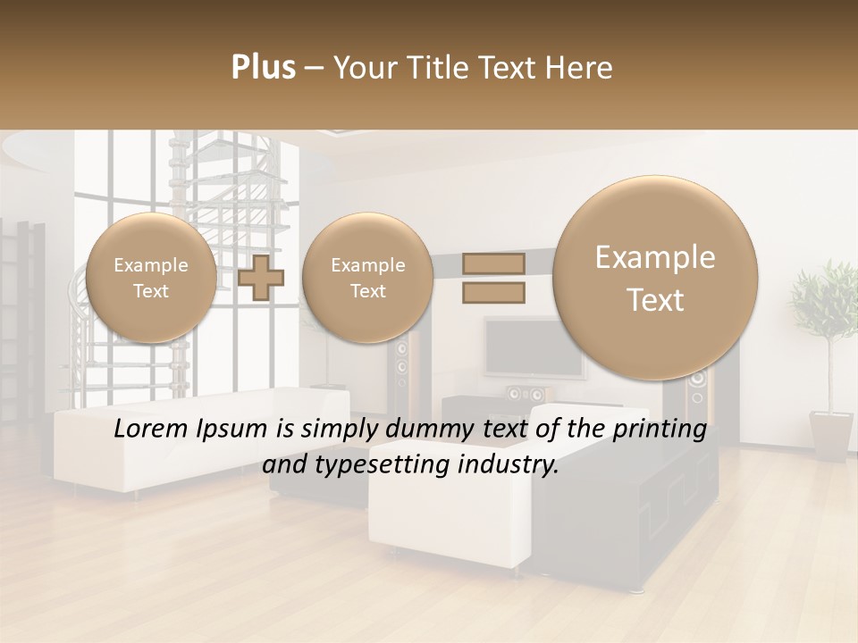 Domestic Parquet Living PowerPoint Template