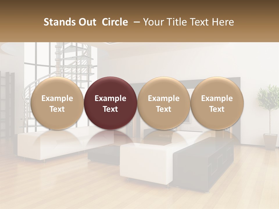 Domestic Parquet Living PowerPoint Template