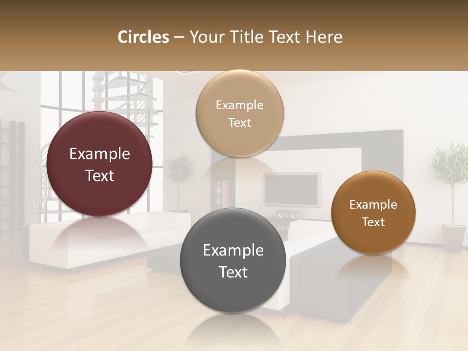Domestic Parquet Living PowerPoint Template