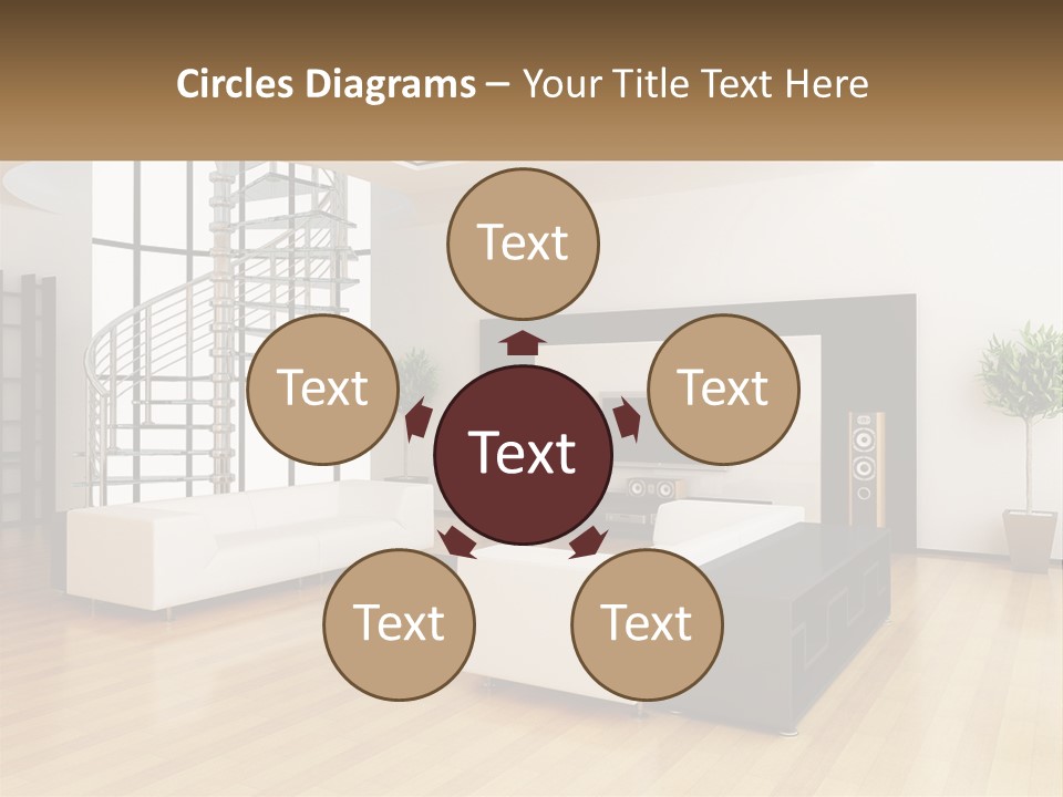 Domestic Parquet Living PowerPoint Template