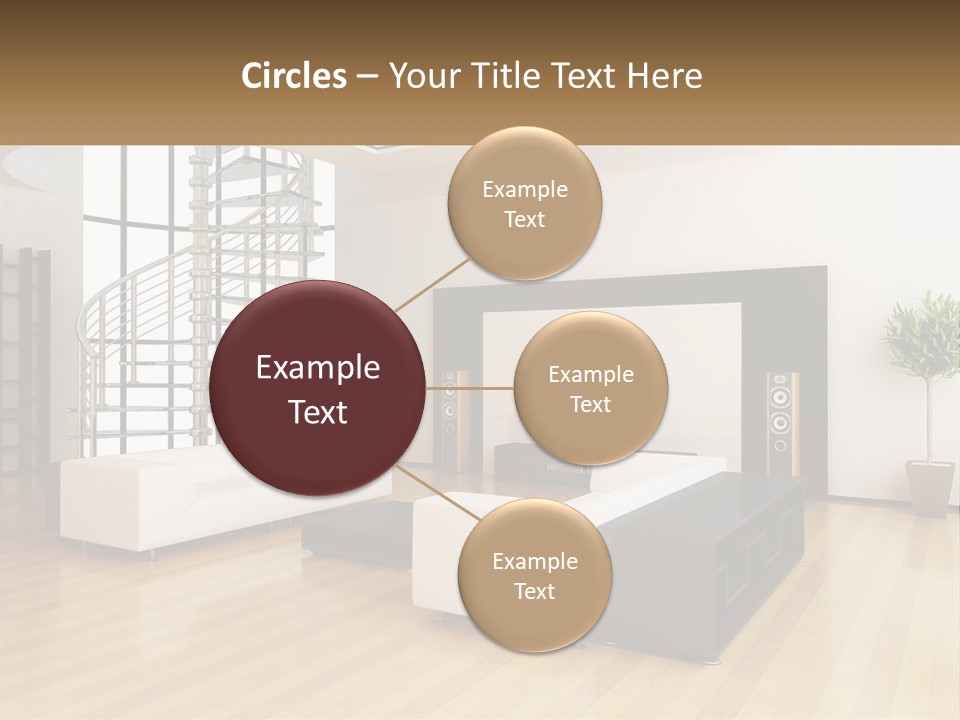 Domestic Parquet Living PowerPoint Template