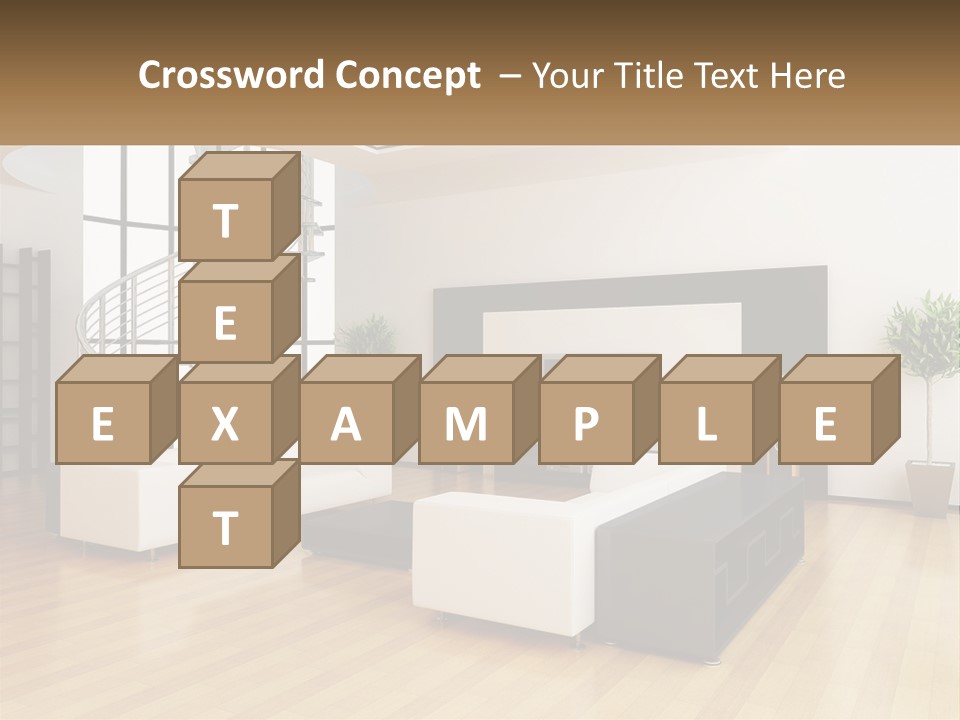 Domestic Parquet Living PowerPoint Template