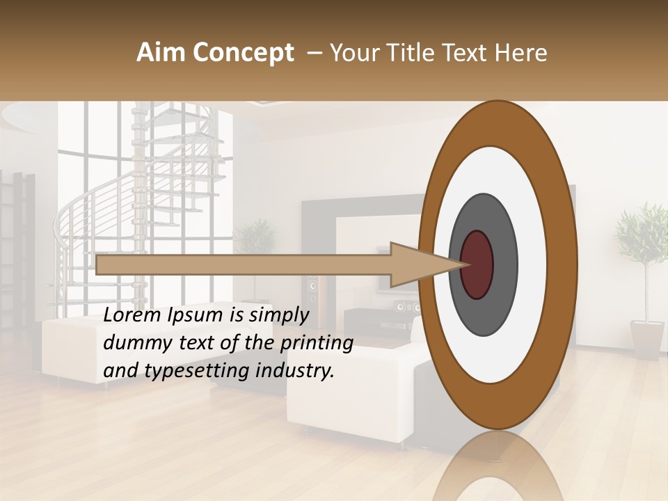 Domestic Parquet Living PowerPoint Template