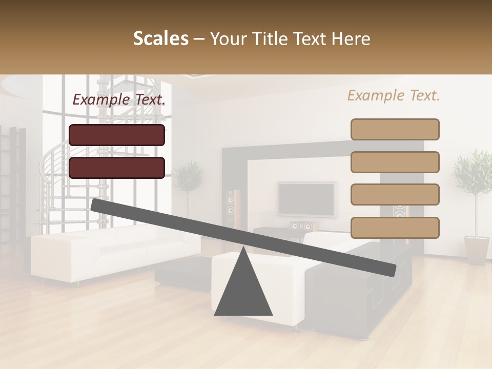 Domestic Parquet Living PowerPoint Template
