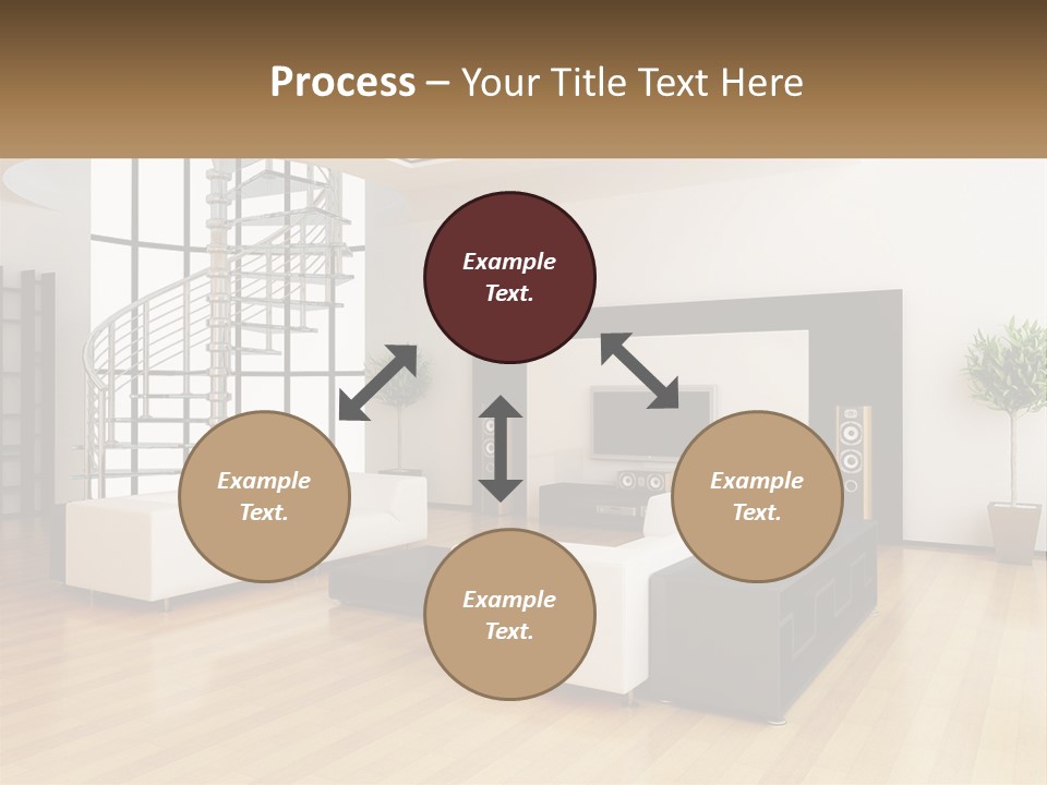 Domestic Parquet Living PowerPoint Template