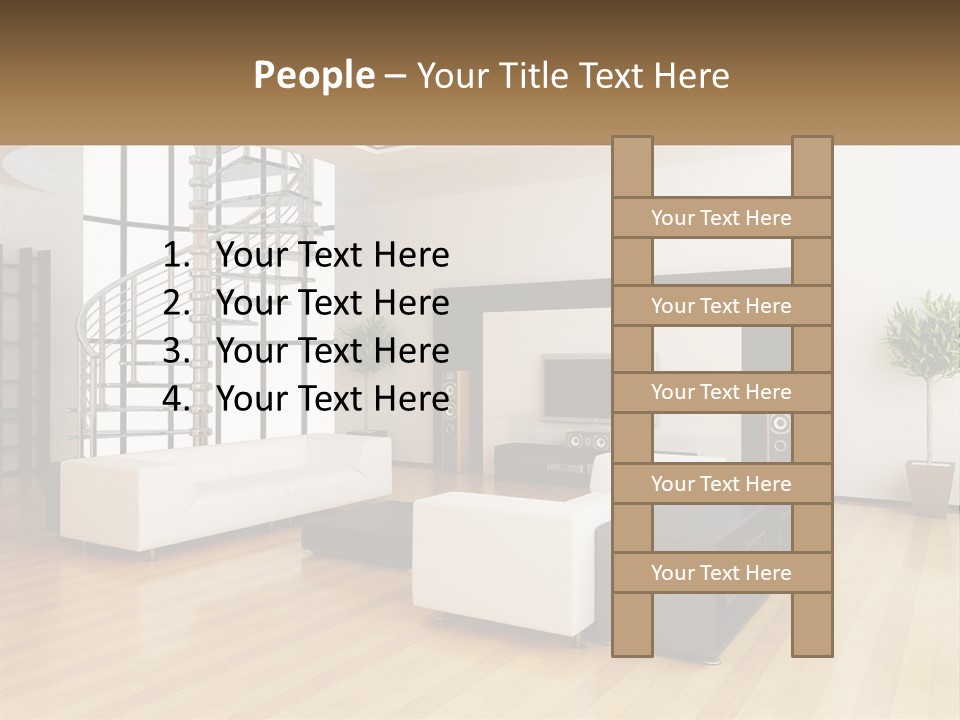 Domestic Parquet Living PowerPoint Template