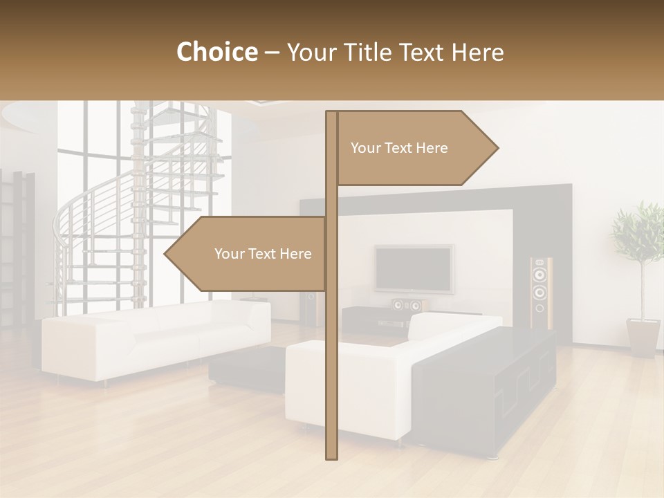 Domestic Parquet Living PowerPoint Template