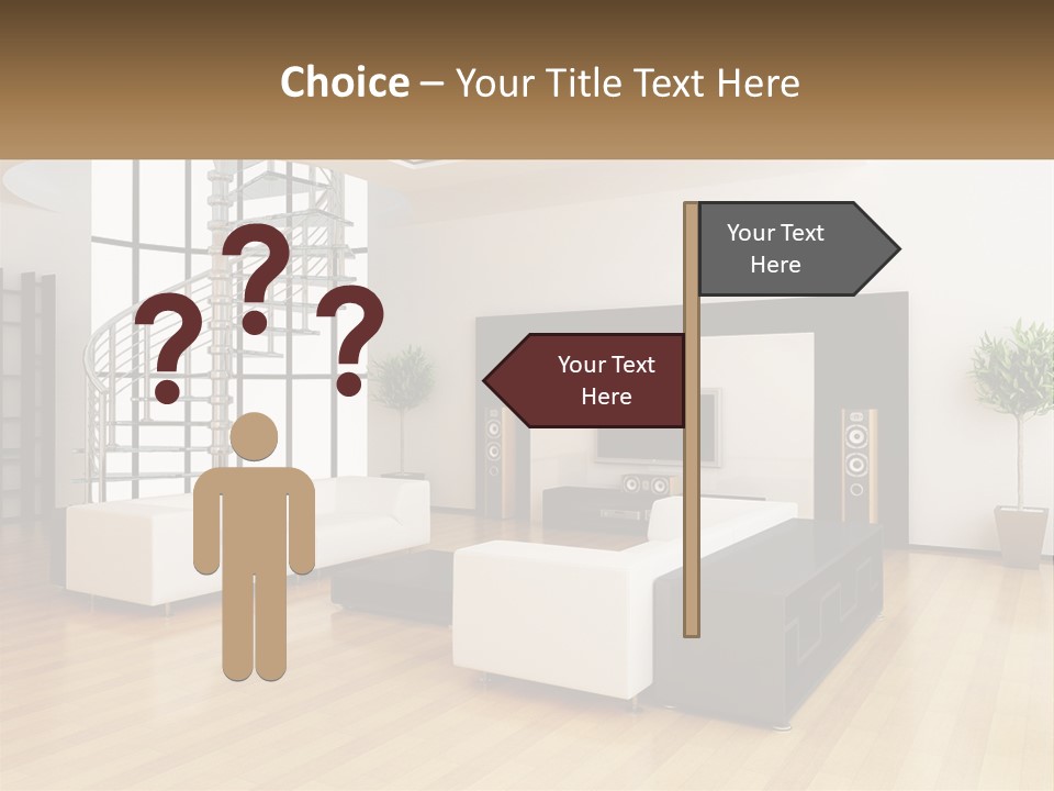 Domestic Parquet Living PowerPoint Template