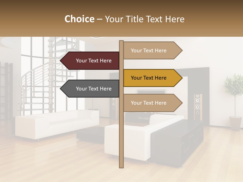 Domestic Parquet Living PowerPoint Template