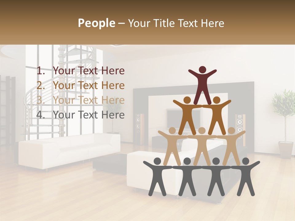 Domestic Parquet Living PowerPoint Template