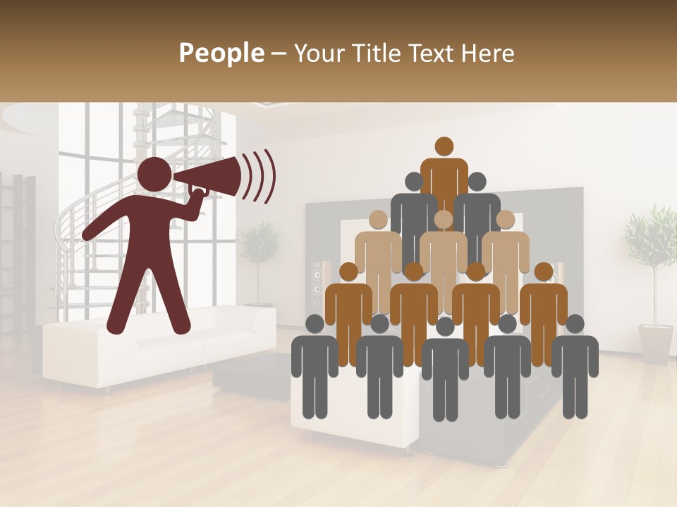 Domestic Parquet Living PowerPoint Template