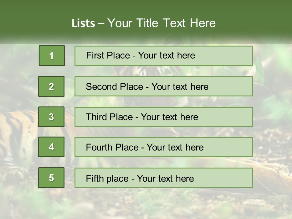 Outdoor Closeup Front PowerPoint Template