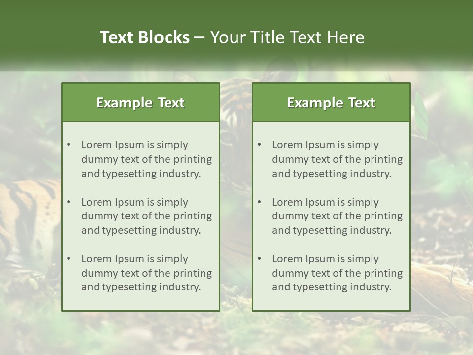 Outdoor Closeup Front PowerPoint Template