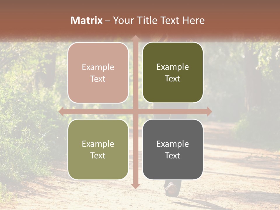 Shape Legs Road PowerPoint Template